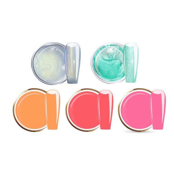 JUSTNAILS Farbgel MINI SUMMER SET
