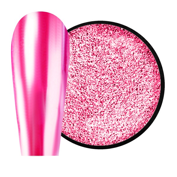 JUSTNAILS Mirror-Glow Nagel Pigment - Pink Miracle