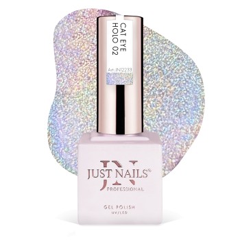 JUSTNAILS Gel Polish Color - NEW Flash Holo CAT EYE 02 -  Universal Shellac Soak-off JUSTNAILS Gel Polish Color - NEW Flash Holo CAT EYE 02 -  Universal Shellac Soak-off