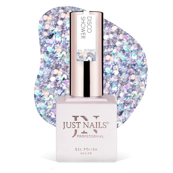 JUSTNAILS Gel Polish Color - DISCO SHOWER - Shellac Soak-off