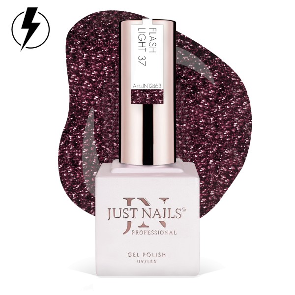 JUSTNAILS Gel Polish Color - Flash Light 37 - Shellac Soak-off