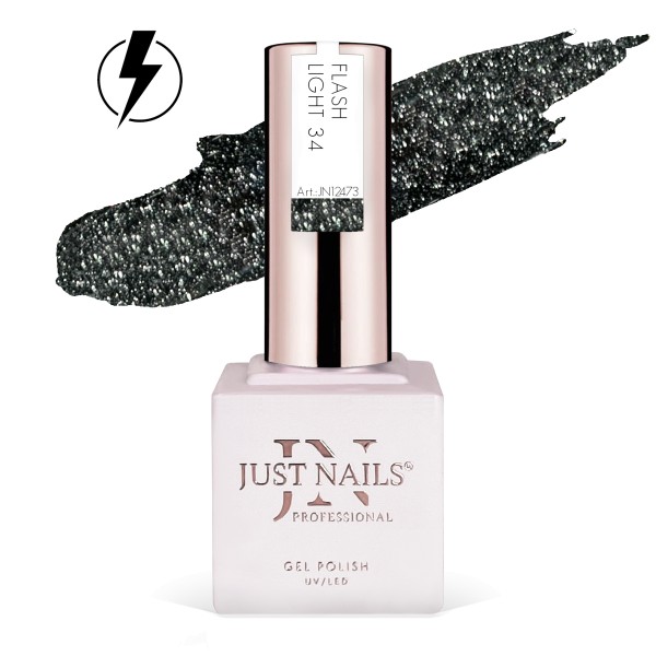 JUSTNAILS Gel Polish Color - Flash Light 34 - Shellac Soak-off