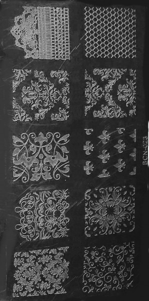 JUSTNAILS Stamping Schablone M (023)