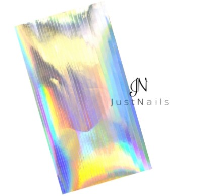 JUSTNAILS XXL Spiegelfolie iriserend Streifen sebstklebend