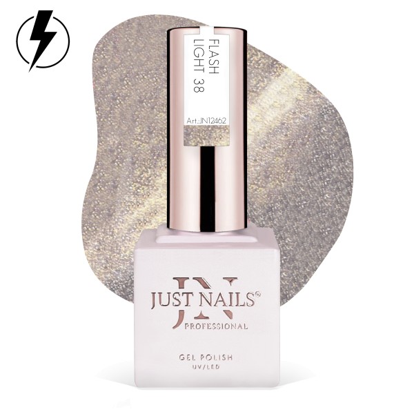 JUSTNAILS Gel Polish Color - Flash Light 38 - Shellac Soak-off