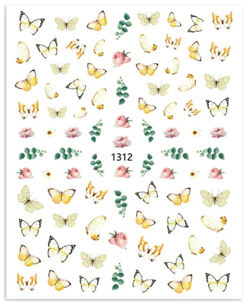 JUSTNAILS Sticker Butterfly 1312