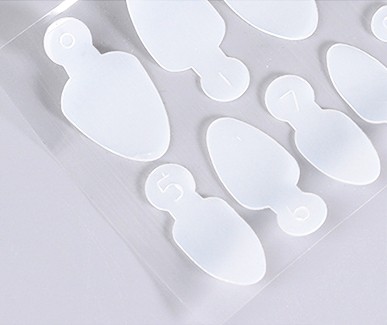 JUSTNAILS Silicone French Molds reusable for Dual Fullcover Tips - long round A