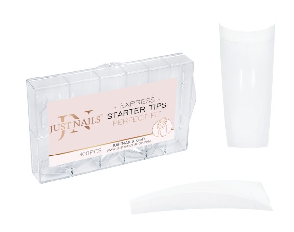 JUSTNAILS 100x Tips Starter Set French clear in Box