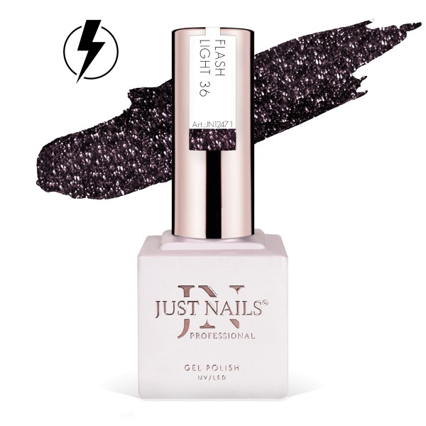 JUSTNAILS Gel Polish Color - Flash Light 36 - Shellac Soak-off