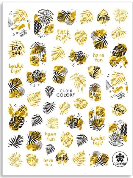 JUSTNAILS Butterfly Sticker self-adhesive - gold