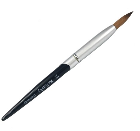 Premium Kolinsky Acryl Pinsel - Gr.12