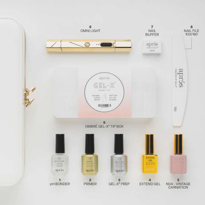 限定セールをすべて Gel-X® Starter Kit with Omni Light - Soft Gel System incl ネイルベースコート・トップコート