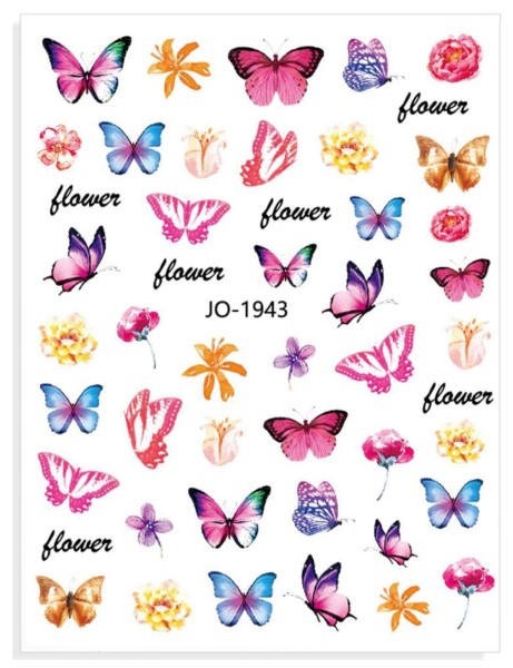 JUSTNAILS Sticker Butterfly 1943