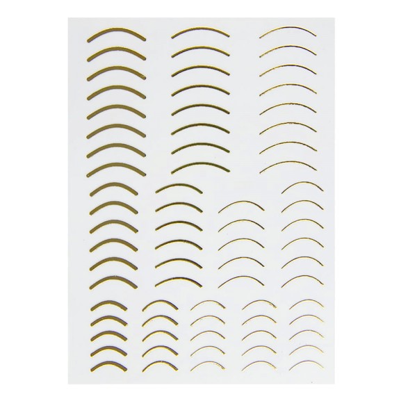 JUSTNAILS Flexible Stripes rund Set gold