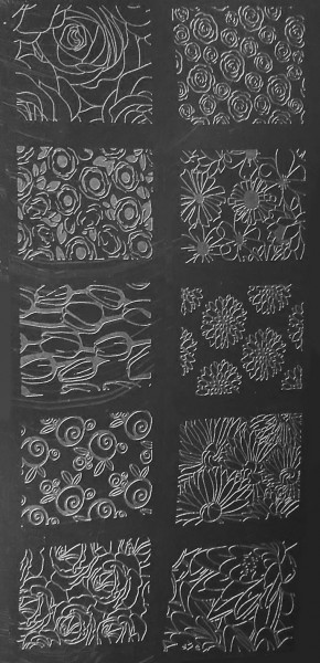 JUSTNAILS Stamping Schablone M (018)