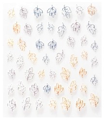 JUSTNAILS 5D Sticker selbstklebend Herbst Blätter