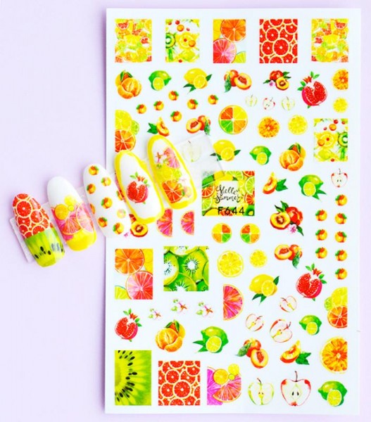 JUSTNAILS Sticker self-adhesive Fruits Summer