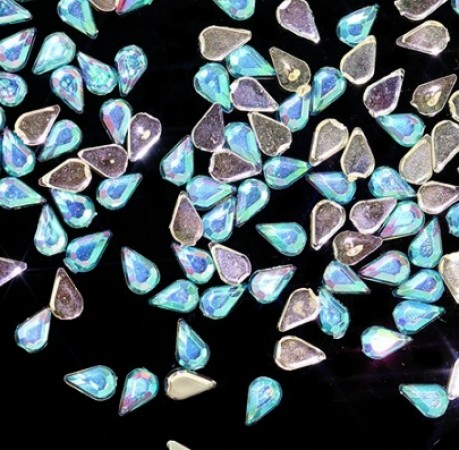 Mini Tear Overlays Aquamarine 20 Stk.